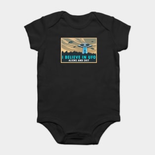 I BELIEVE IN UFO Baby Bodysuit